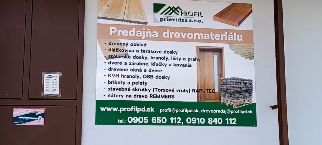 Drevomateriál PRIEVIDZA PROFILPD.sk 