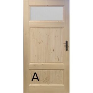 nteriérové drevené dvere INES s kazetovým dizajnom v plnom alebo presklenom prevedení